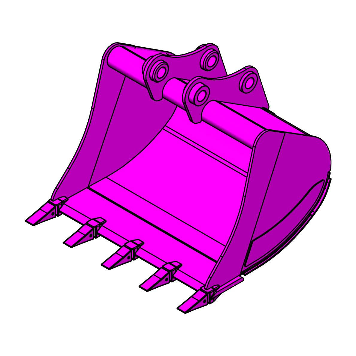 Ribalde Bucket Balde Standard Escavadora – Ribalde